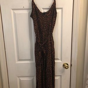 Cheetah print jumpsuit
